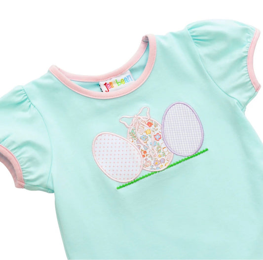 Egg Hunt Girls Scallop Short Set