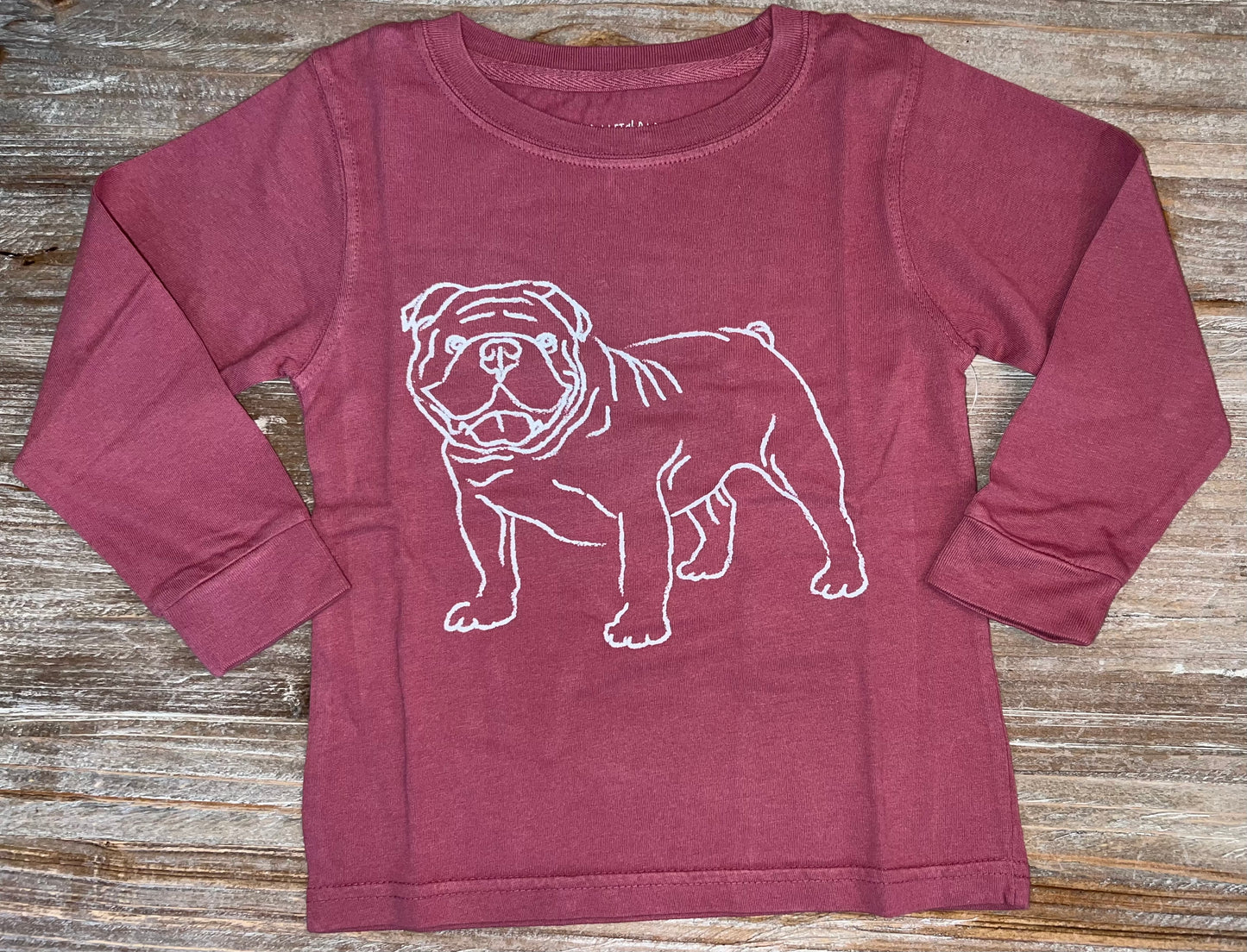 Maroon Bulldog Boys Tee