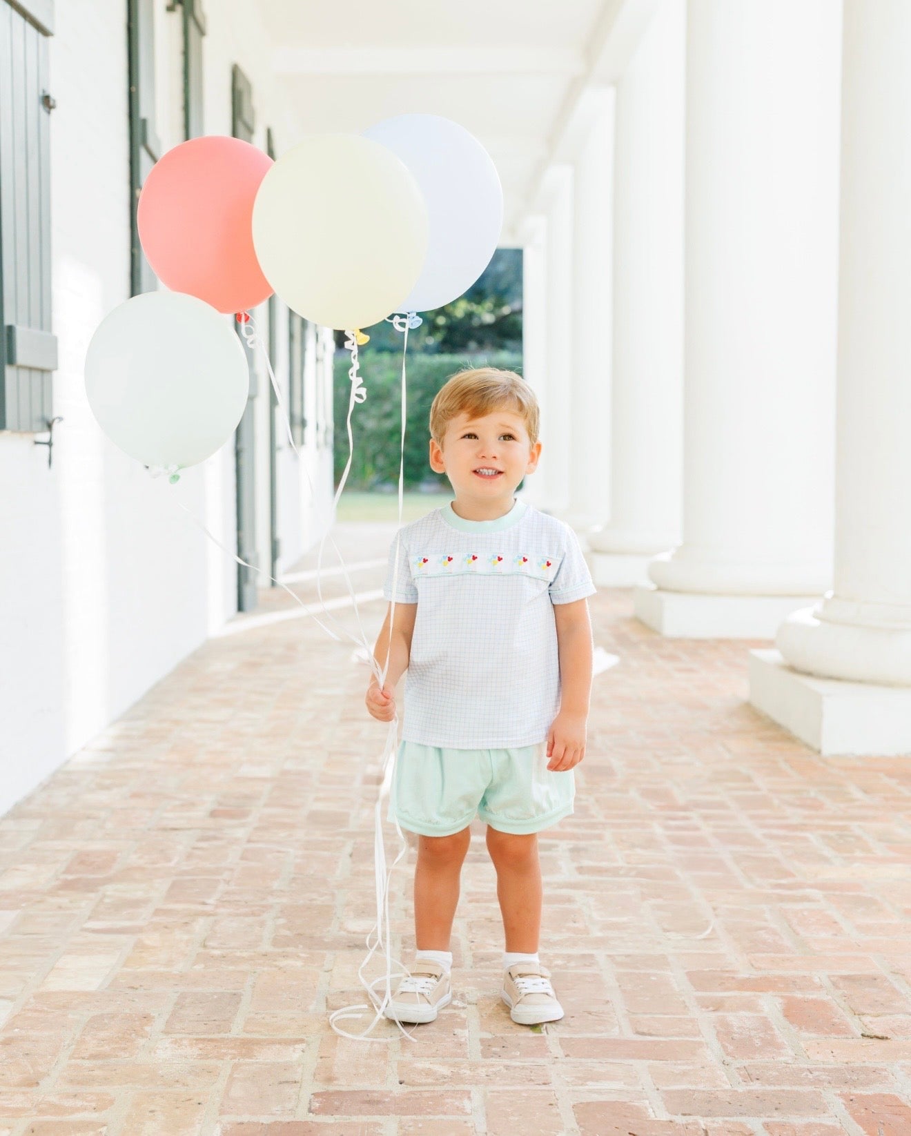 Magical Balloons Boys Banded Short Set