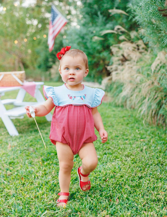 Star Spangled Banner Girls Scallop Bubble