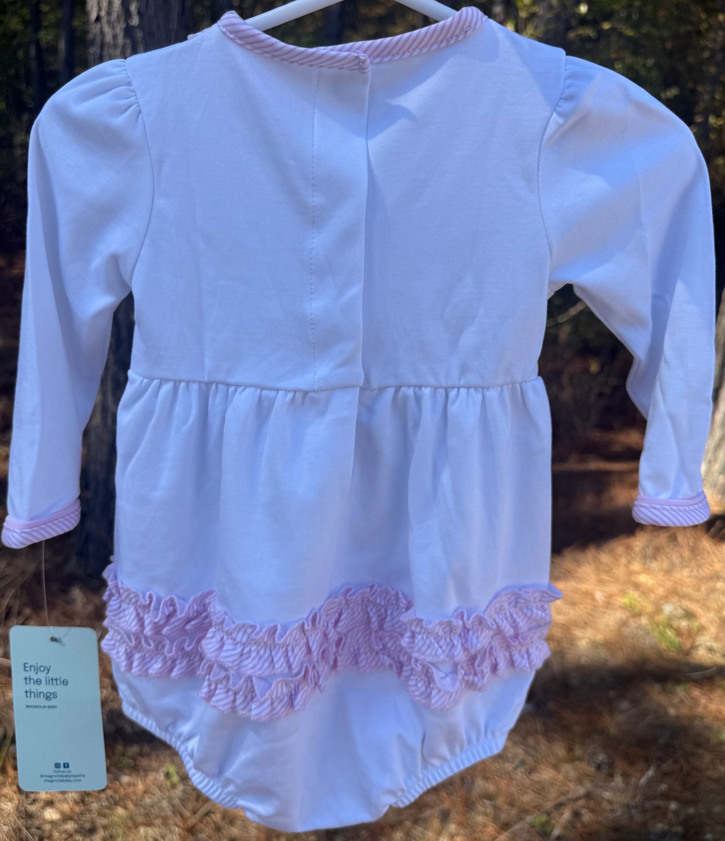 Santa Baby Girls Ruffle Bubble