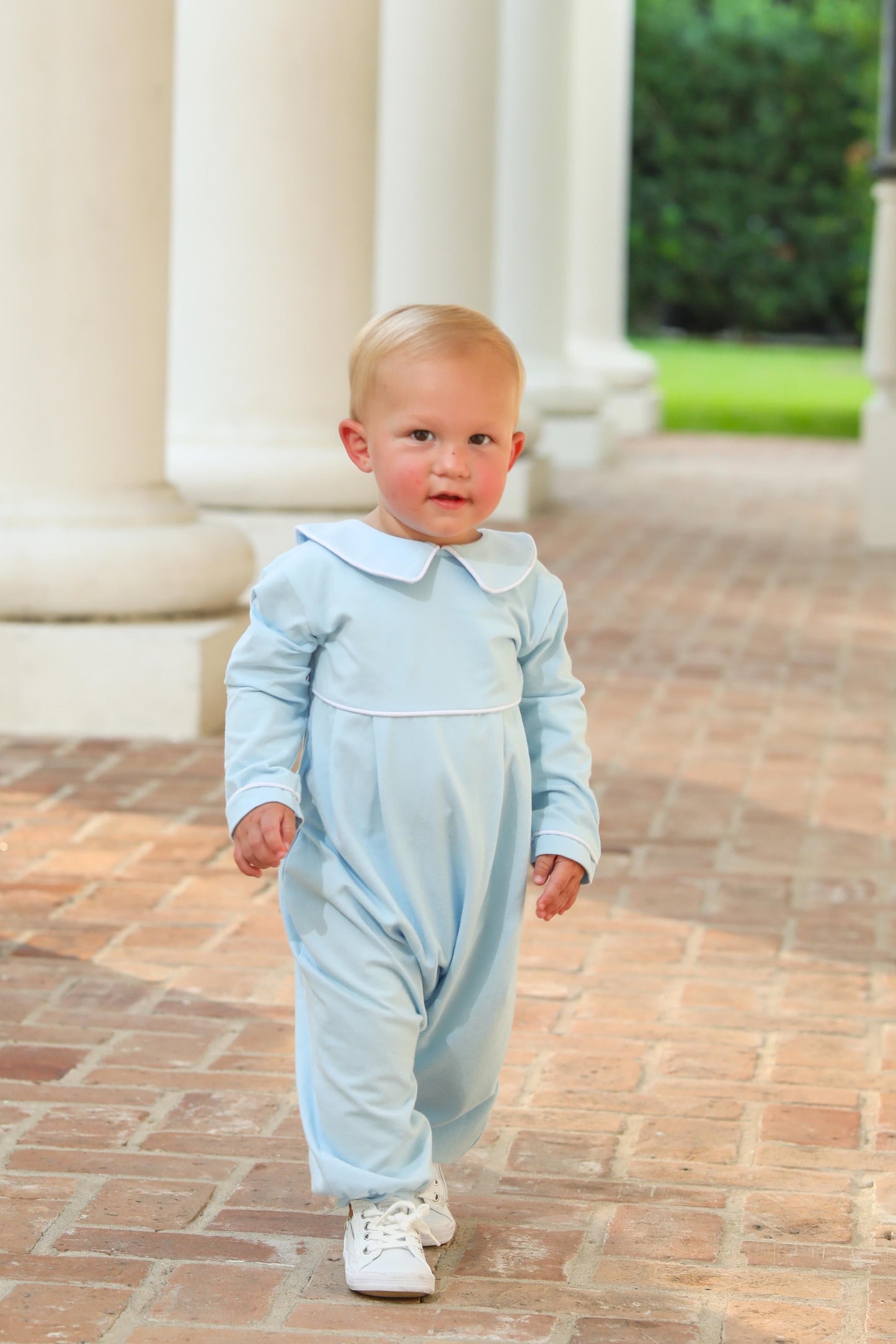 Light Blue Joseph Boys Romper