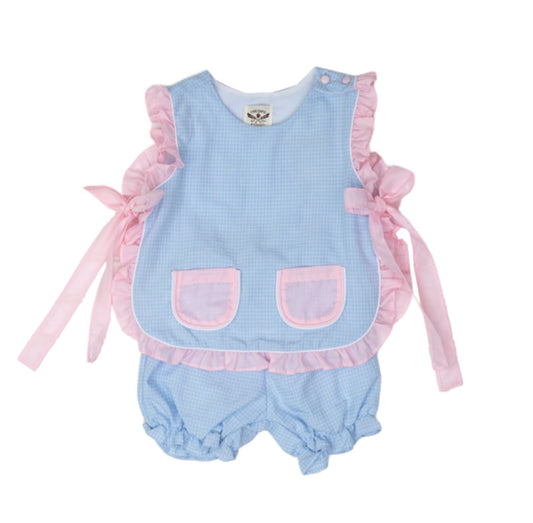 The Oaks Blue/Pink Girls Lily Bloomer Set