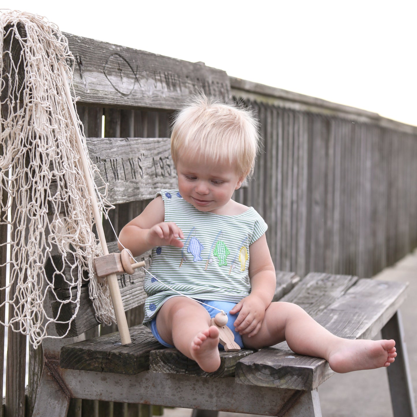 Hooked on Fishing Boys Diaper Set