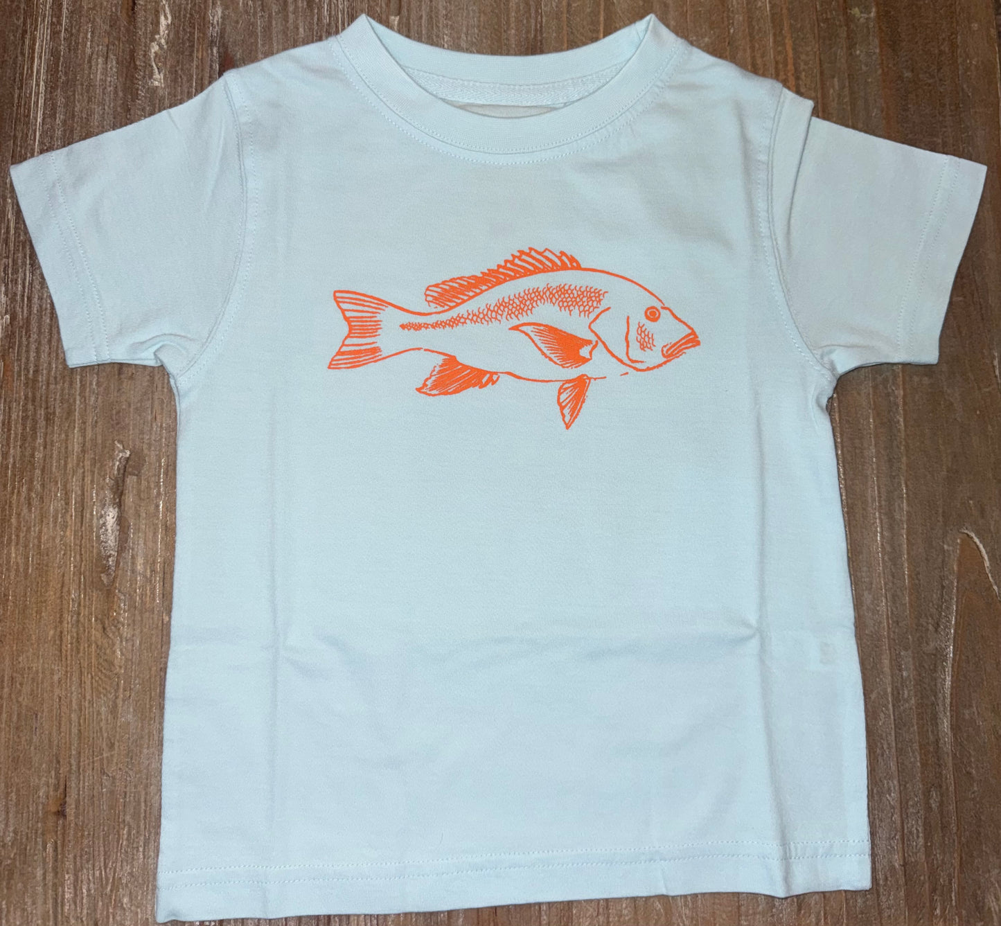 Light Blue Boys Snapper Tee