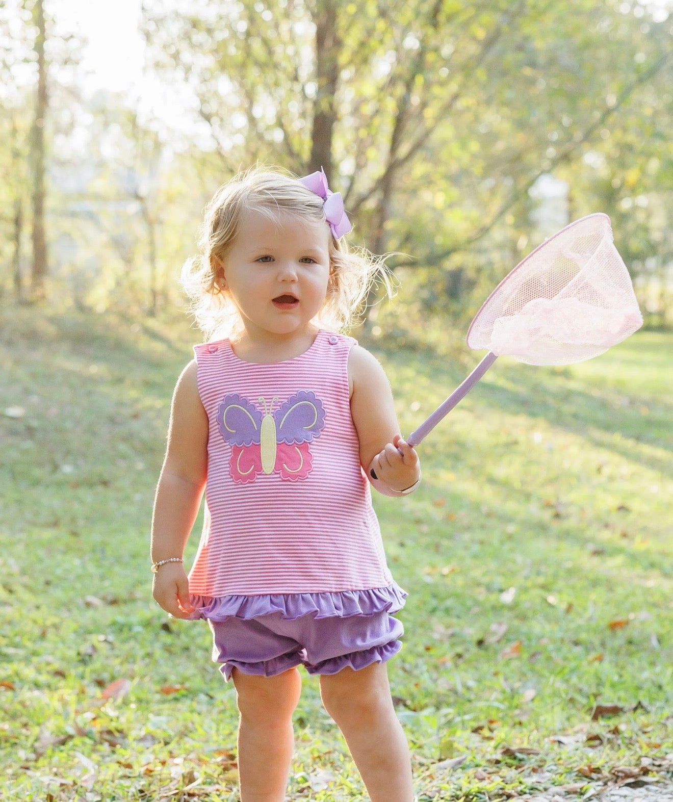 Butterfly Kisses Girls Swing Back Bloomer Set