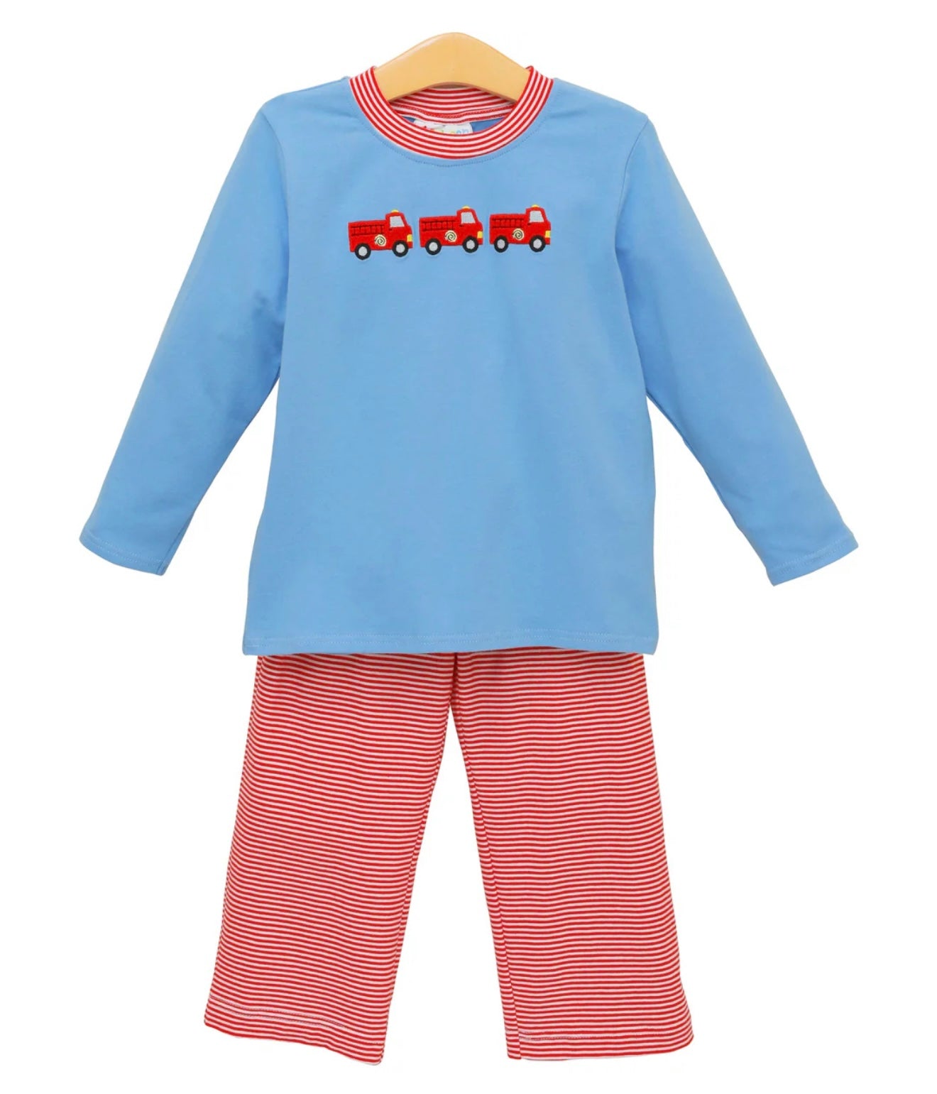 Sound the Siren Fire Truck Boys Pant Set
