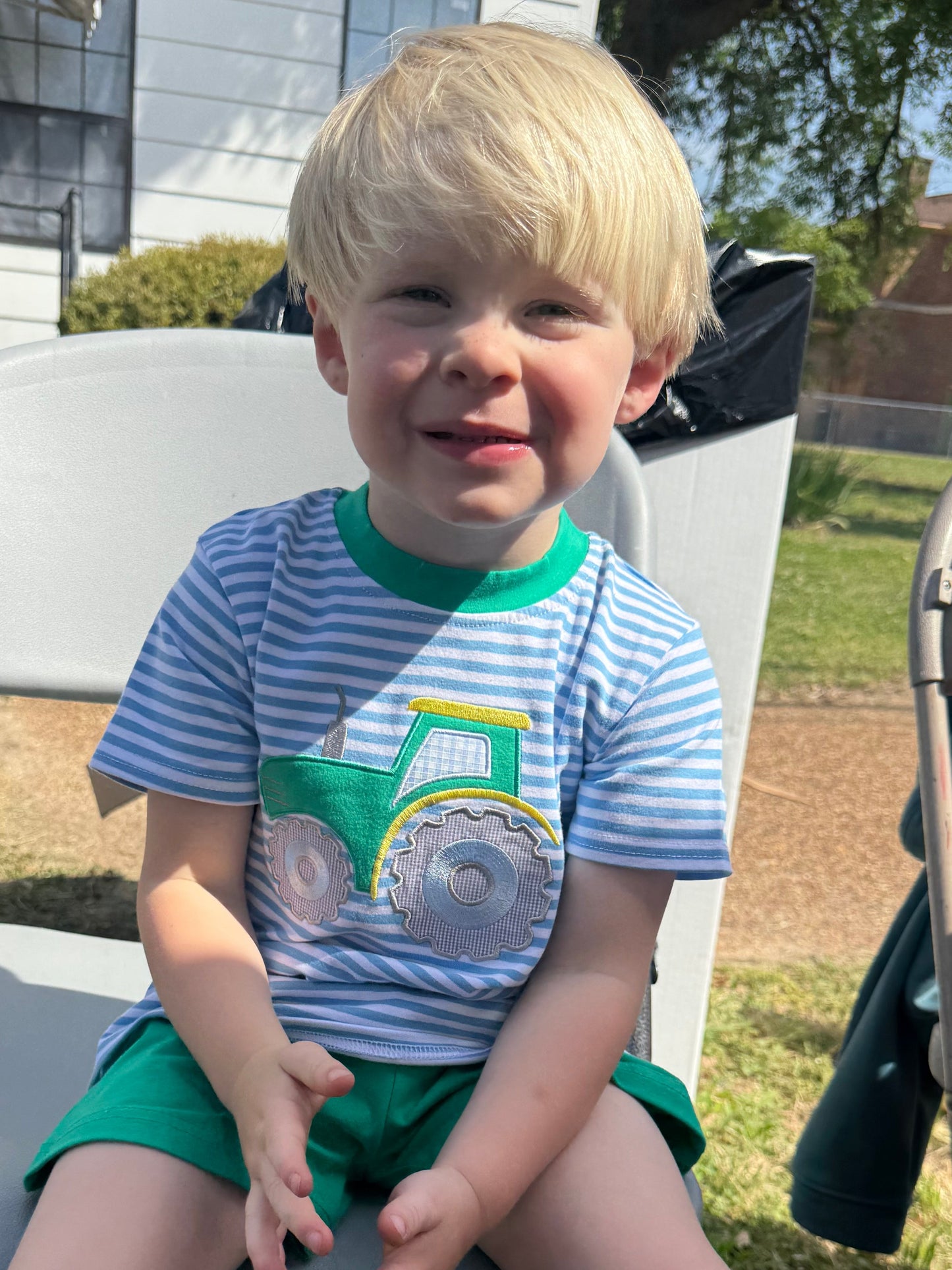 Harvest Time Tractor Boys Short Set