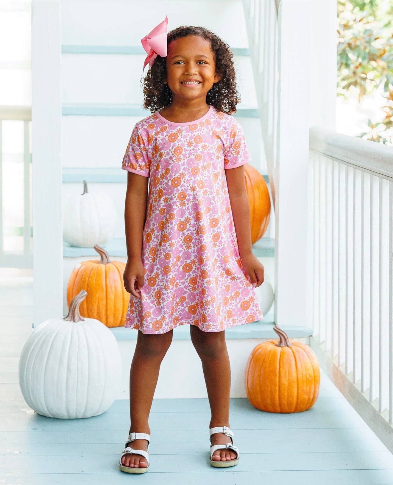 Pumpkin Petals Girls Sarah Dress