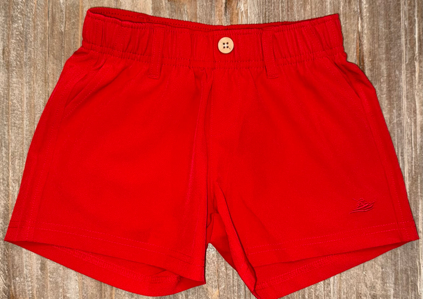 Red Boys Performance Play Shorts