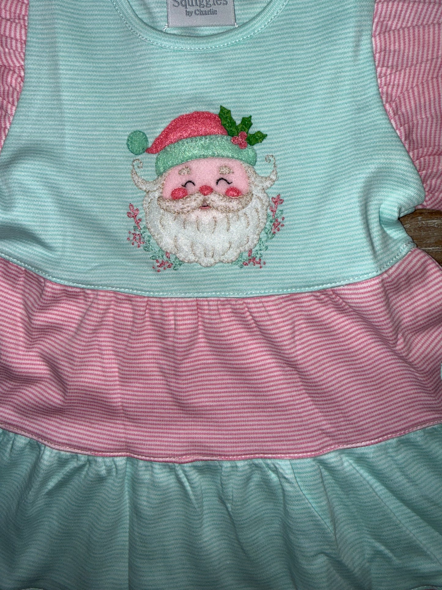 So Sweet Santa Girls Tiered Dress