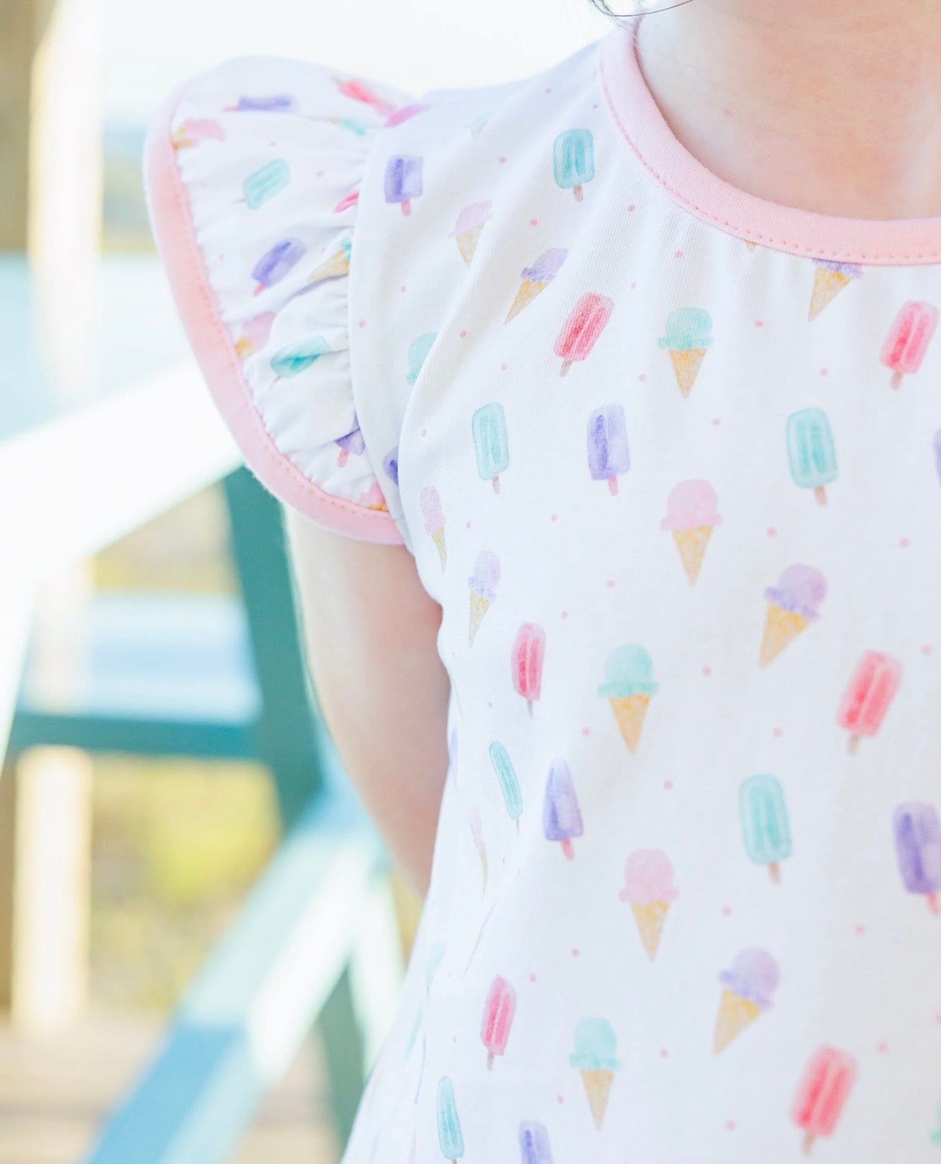 Summertime Sweets Girls Flutter Short Set
