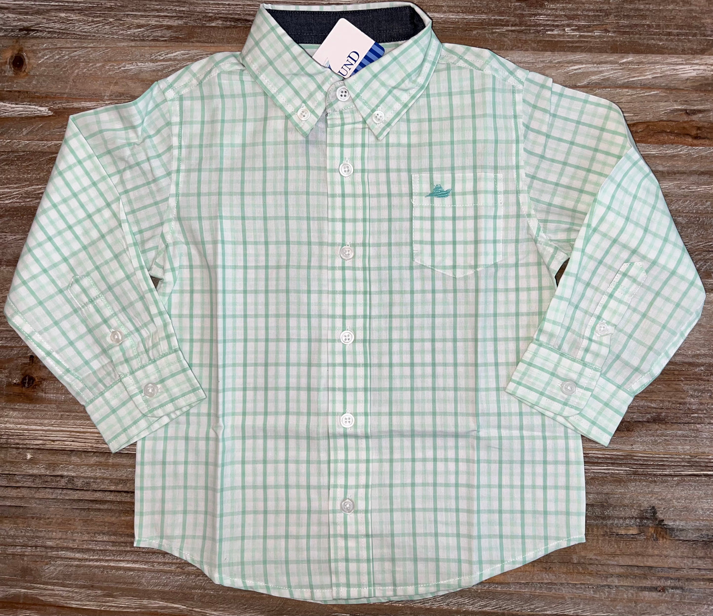 Southbound Clearly Aqua Boys Button Down Shirt