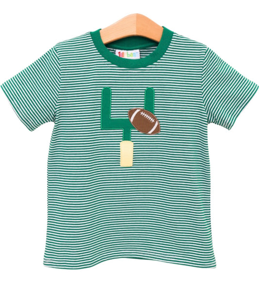 Down, Set, Hut Boys Green Stripe (Shirt Only)