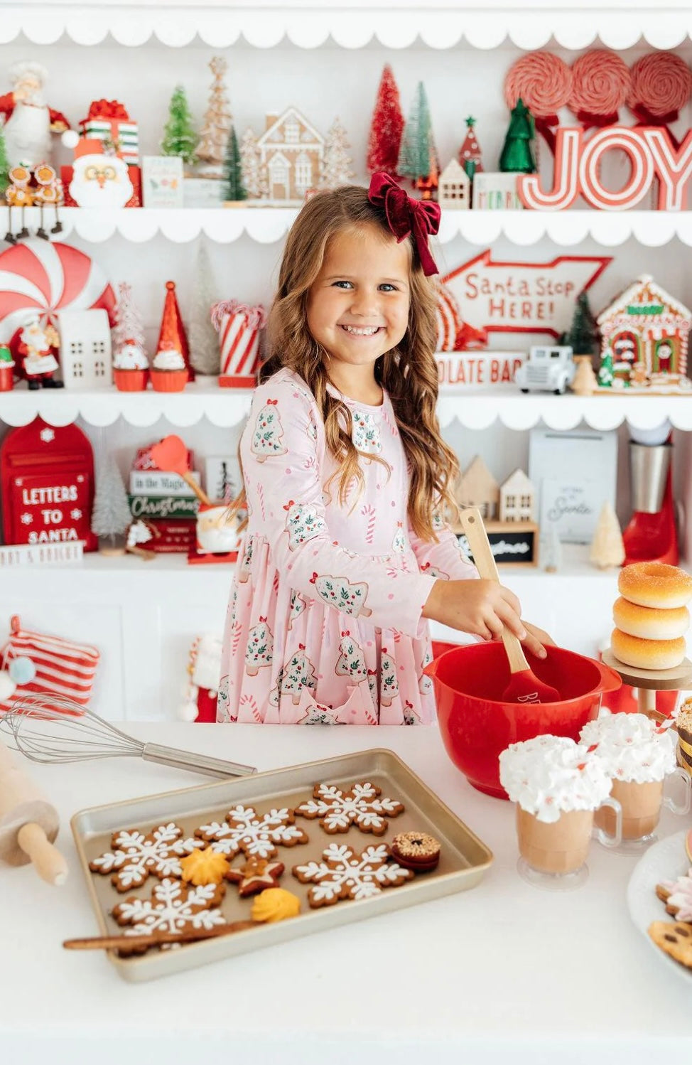 Christmas Cookies Girls Pocket Twirl Dress