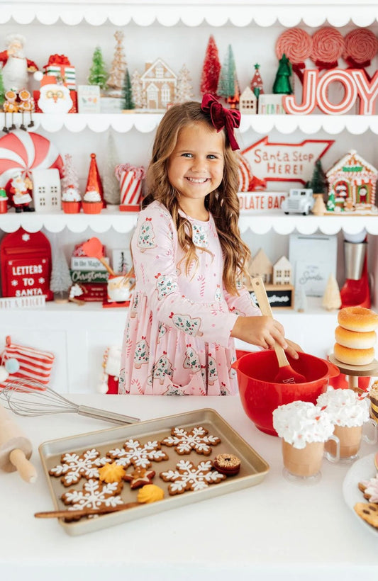 Christmas Cookies Girls Pocket Twirl Dress