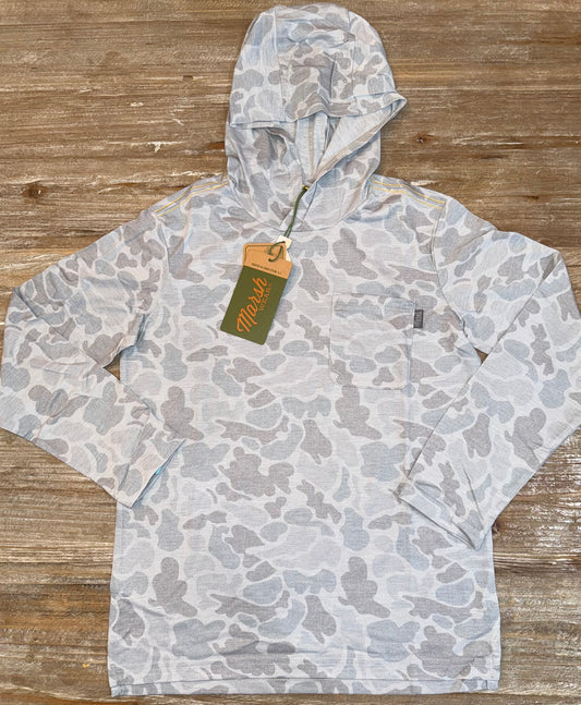 Buxton Hagood Gray Camo Boys Hoodie