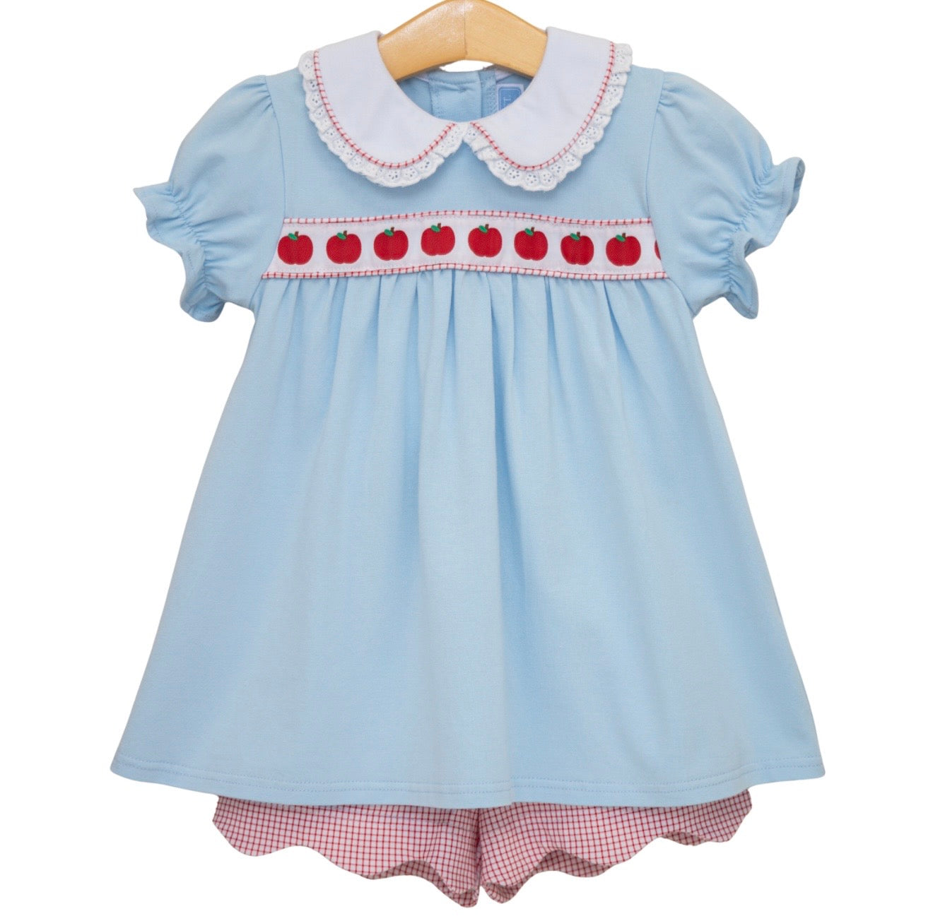 Apple Ribbon Girls Short Set