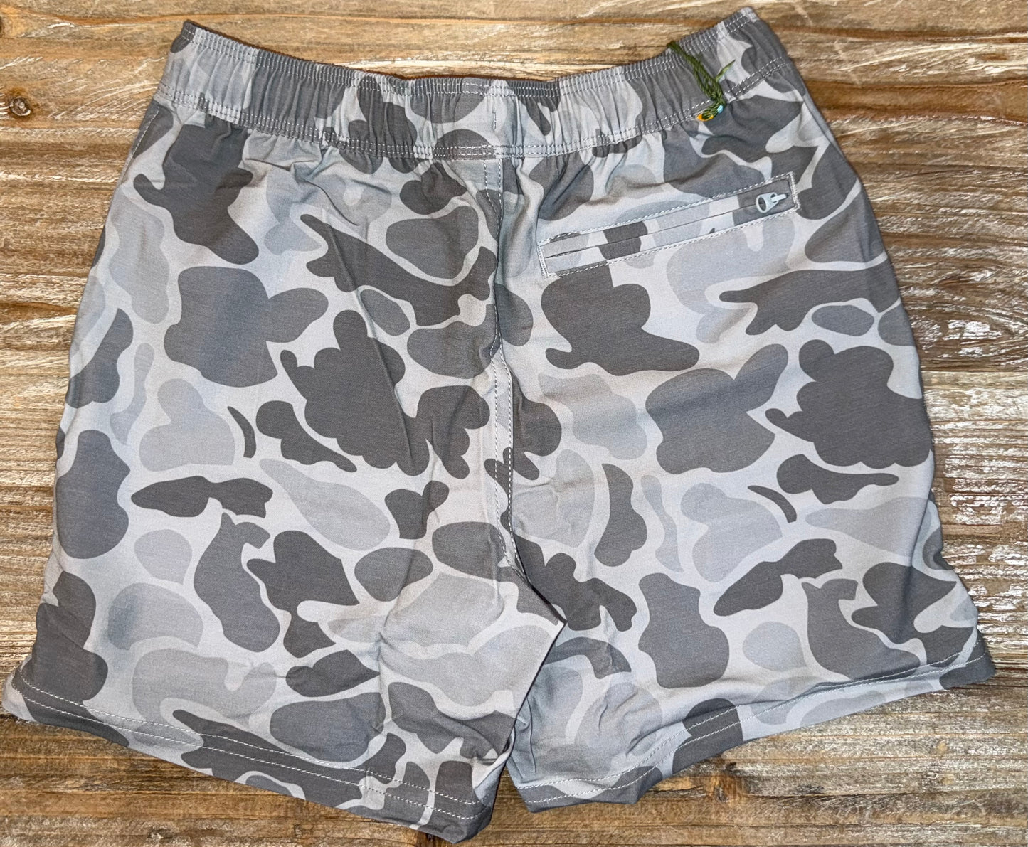 Fulton Volleys Gray Mallard Camo Boys Shorts