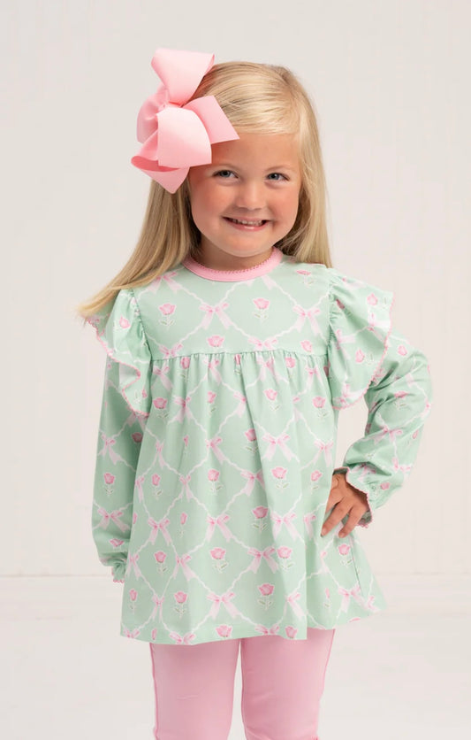 Abree Rose of Bows Girls Legging Set