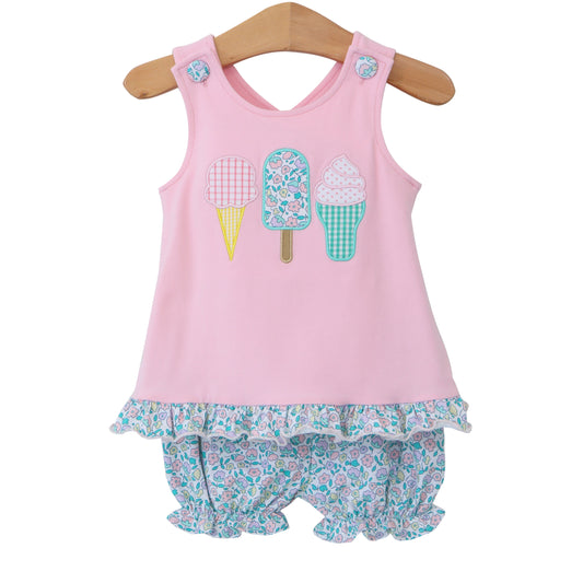 Ice Cream Social Girls Bloomer Set