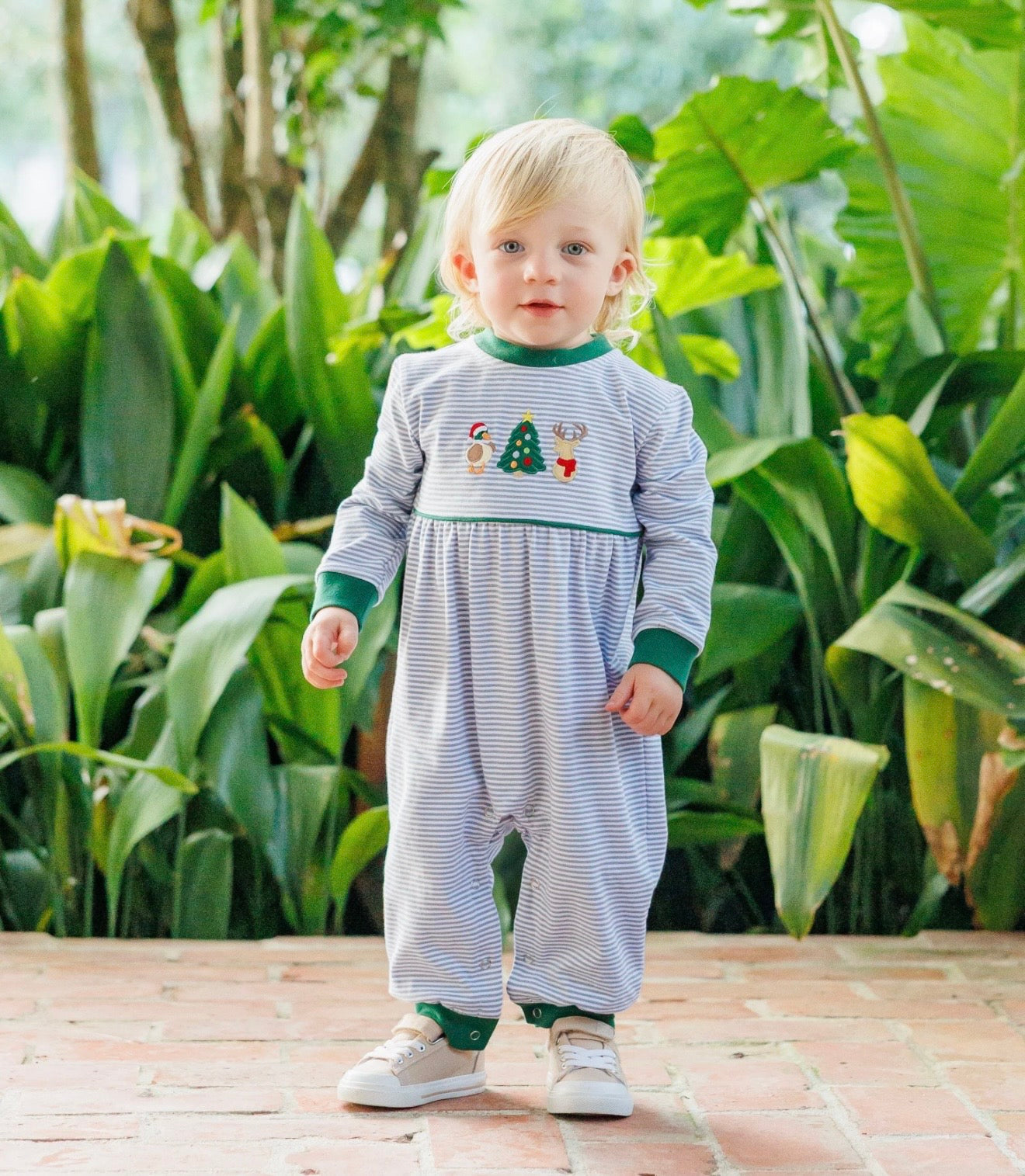 Christmas at the Camp Boys Romper