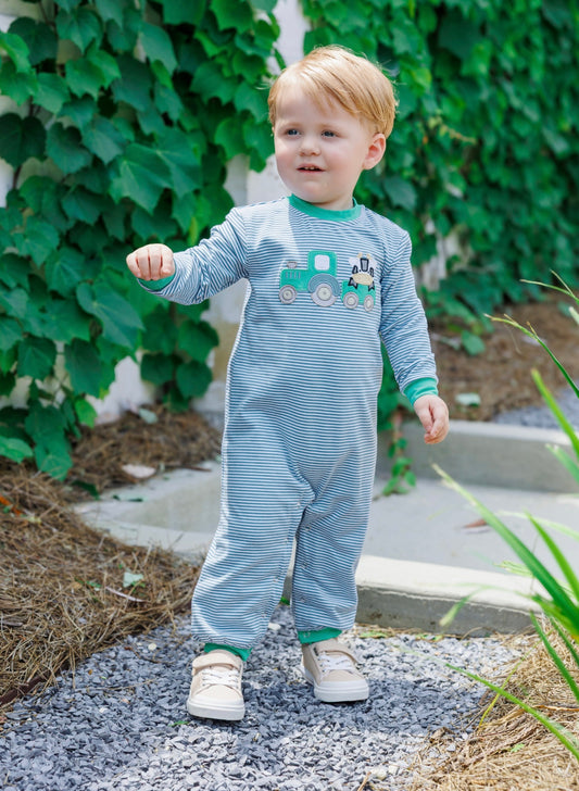 Tractor/Cow Boys Romper