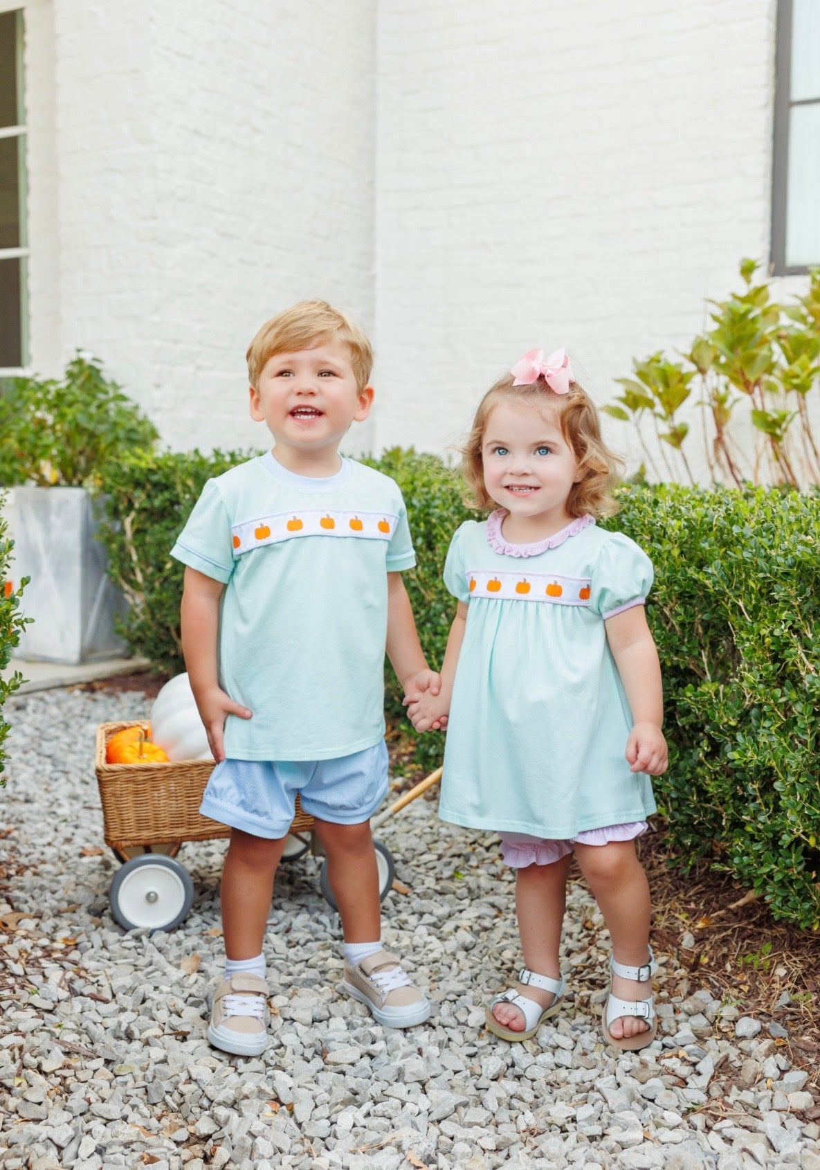 Pumpkin Rowe Banded Boys Short Set