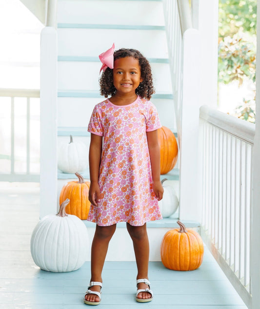 Pumpkin Petals Girls Sarah Dress