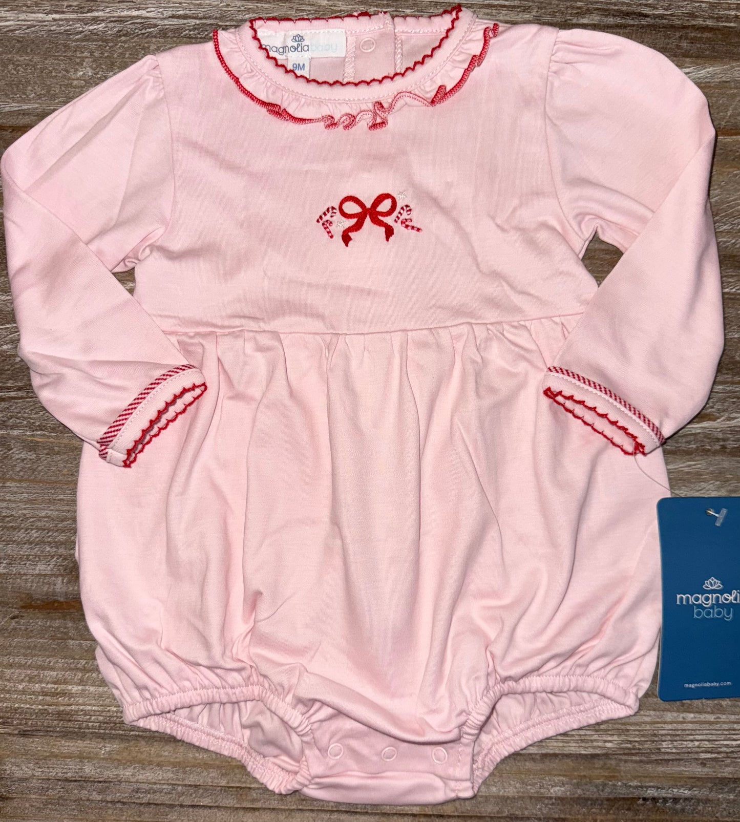 Candy Cane Lane Girls Light Pink Bubble