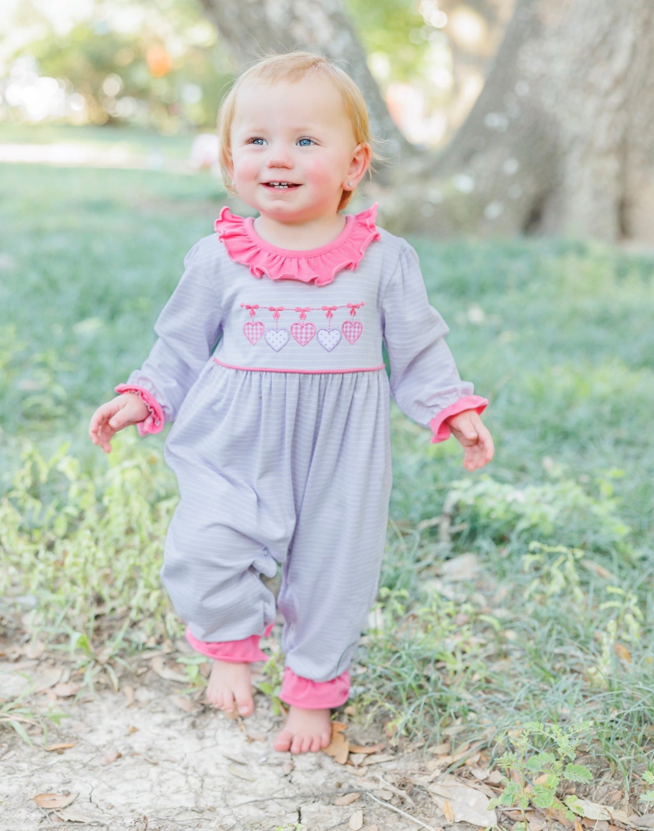 Banner of Love Girls Romper