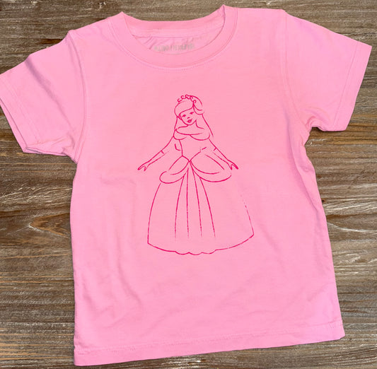 Light Pink Princess Girls Tee