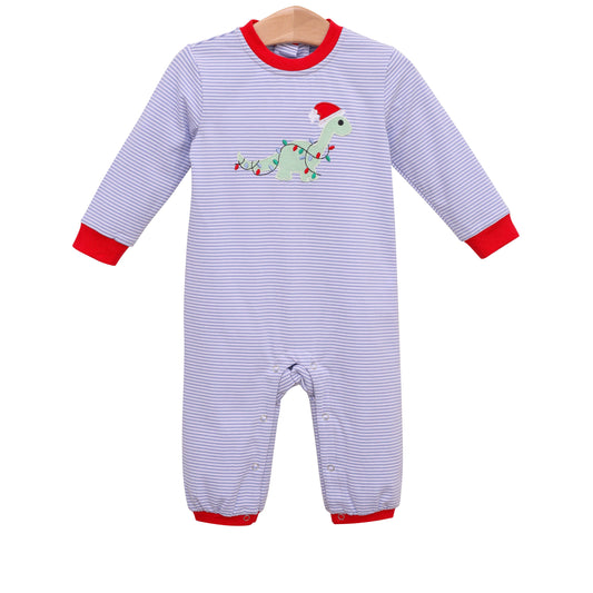 Christmas Dino Boys Romper