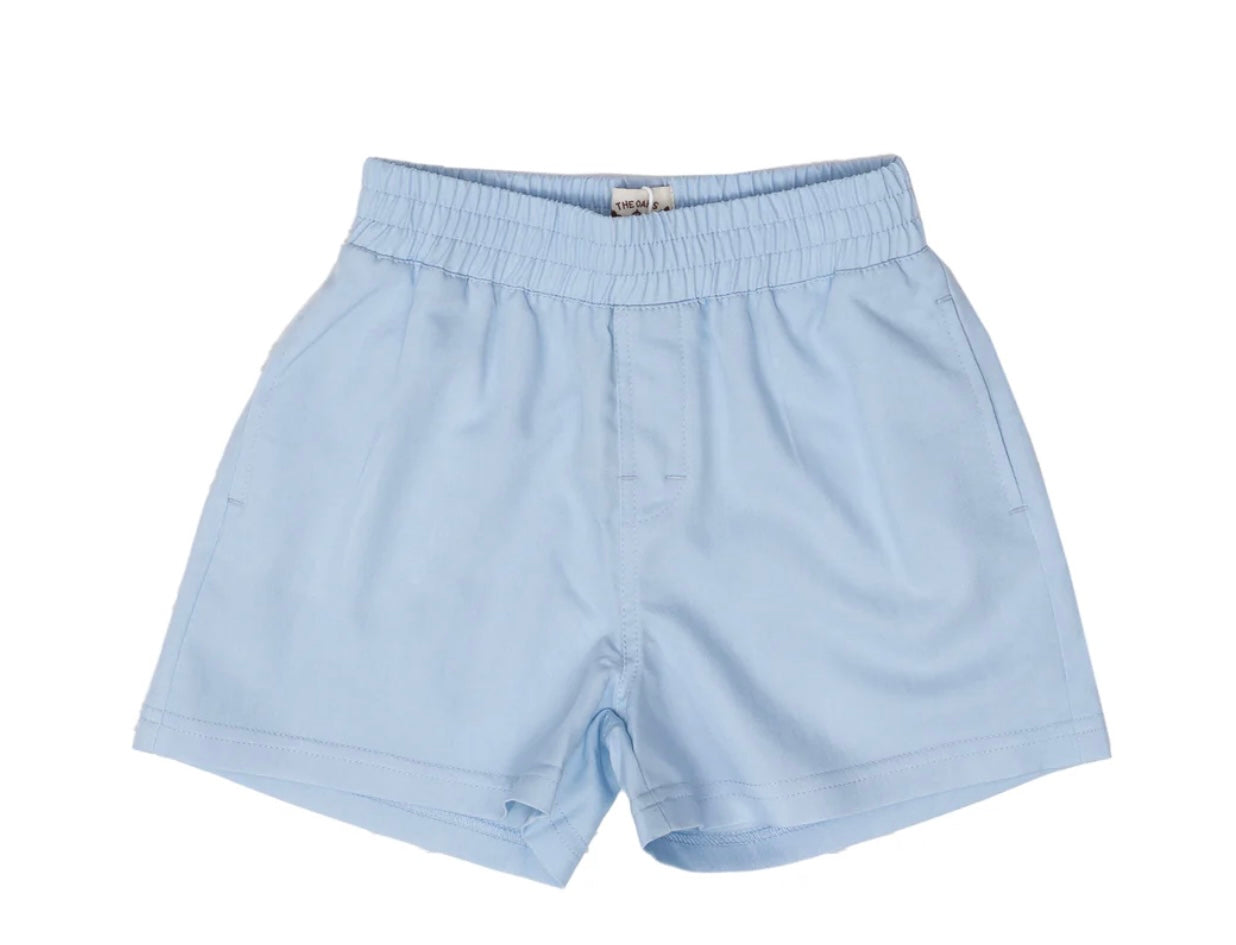 The Oaks Smith Light Blue Twill Boys Shorts