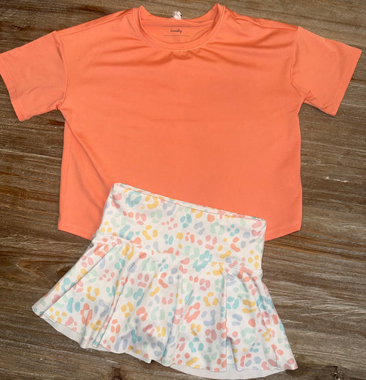 Coral Girls Athletic Box Top