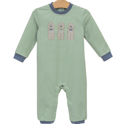Dog Trio Boys Romper