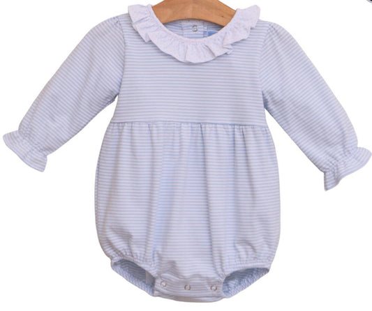 Light Blue Stripe Georgia Girls Bubble