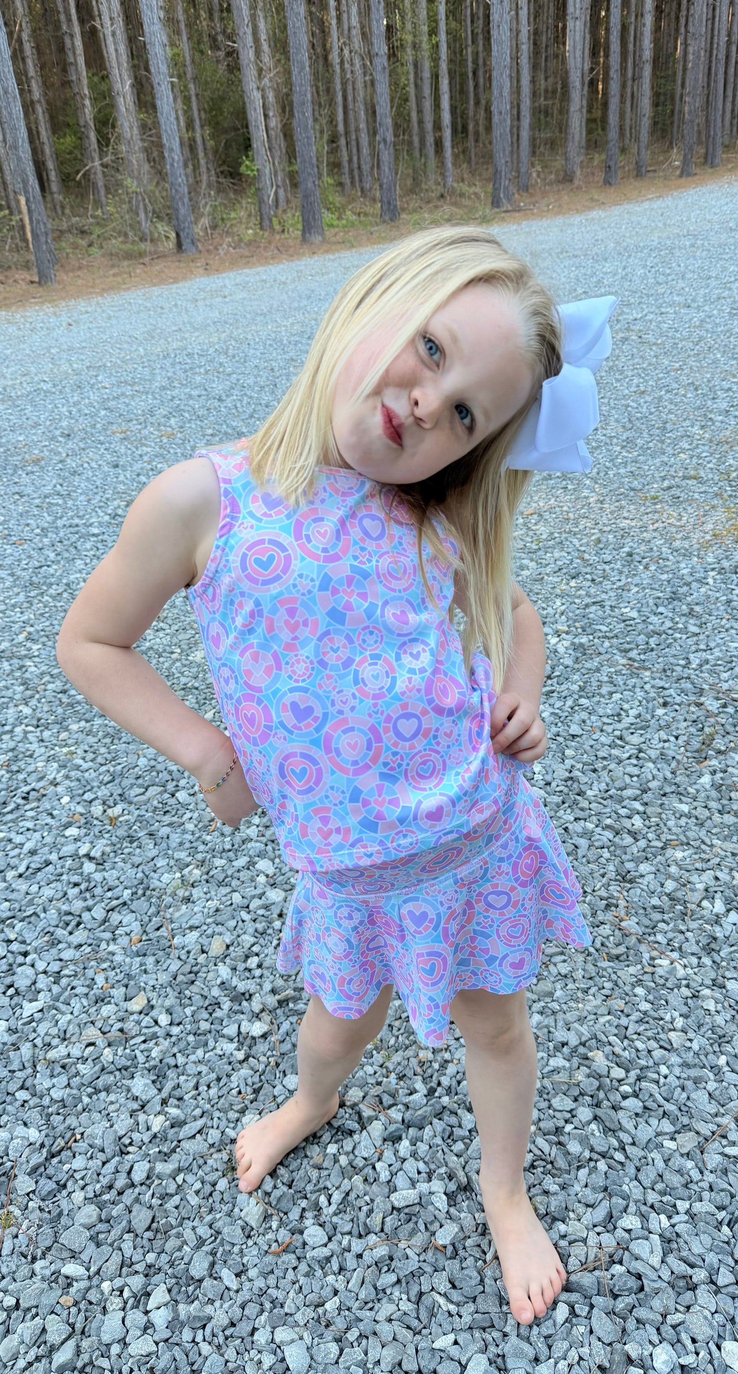 Kaleidoscope Heart Girls Tank