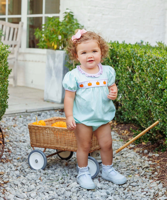 Pumpkin Rowe Girls Ruffle Bubble