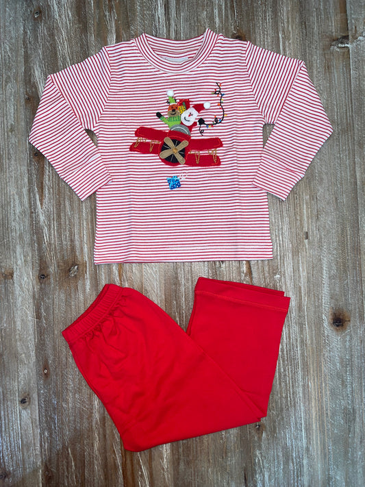 Squiggles Zooming Santa Boys Pant Set