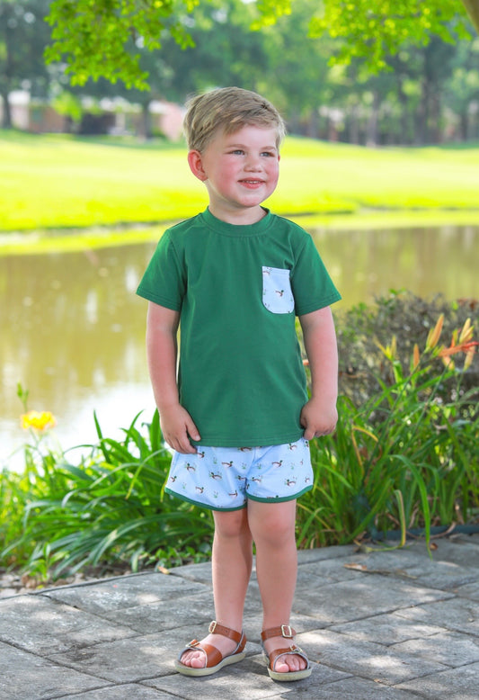 Ducks in a Row Boys Short Set