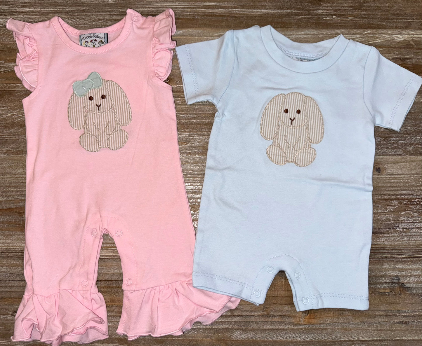 Bunny Boys Applique Romper