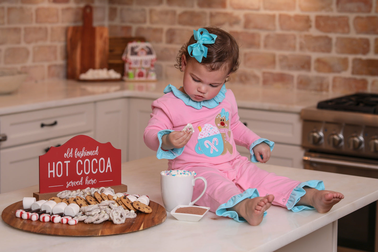 Gingerbread Girls Romper