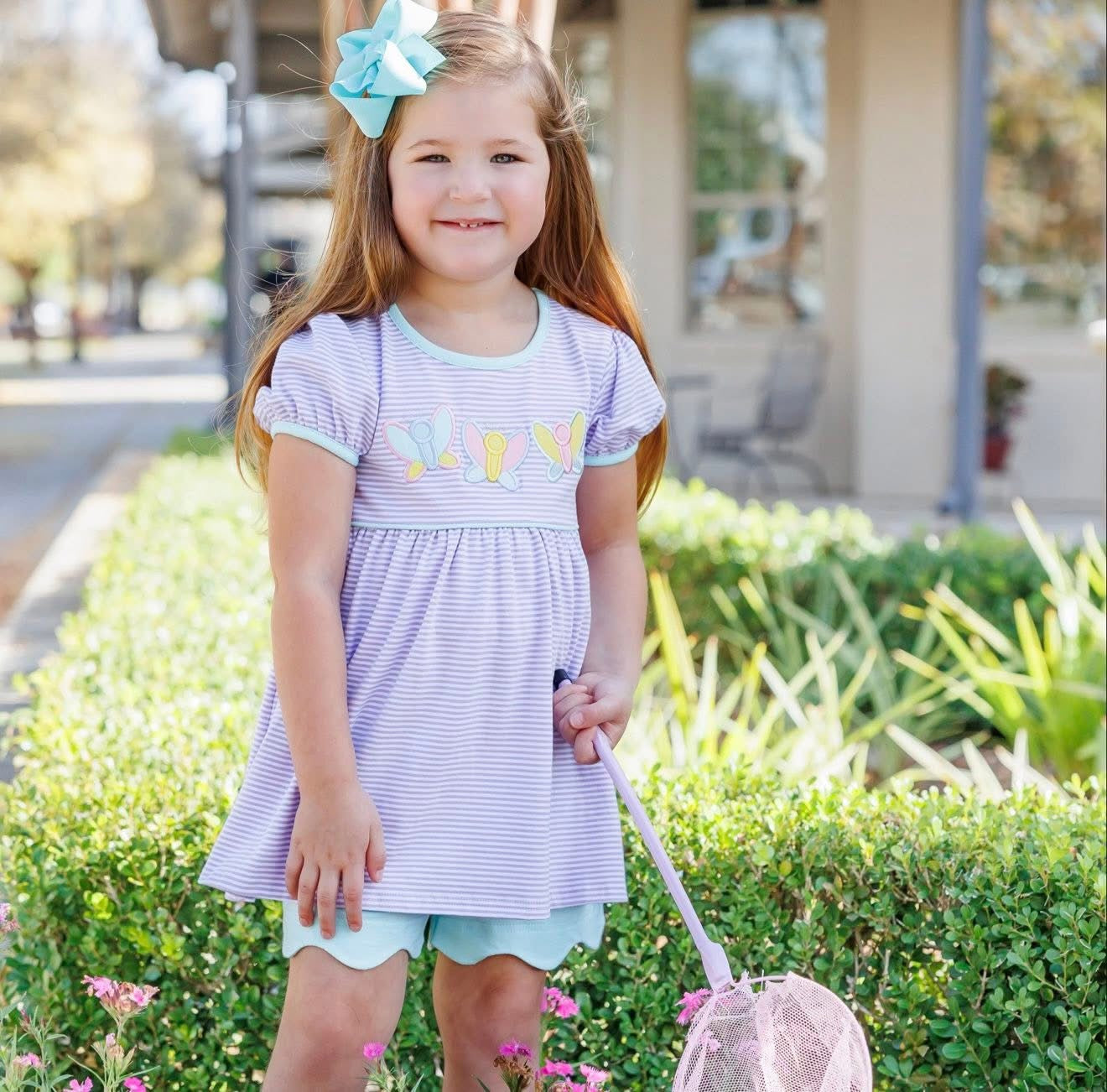 Butterfly Girls Scallop Short Set