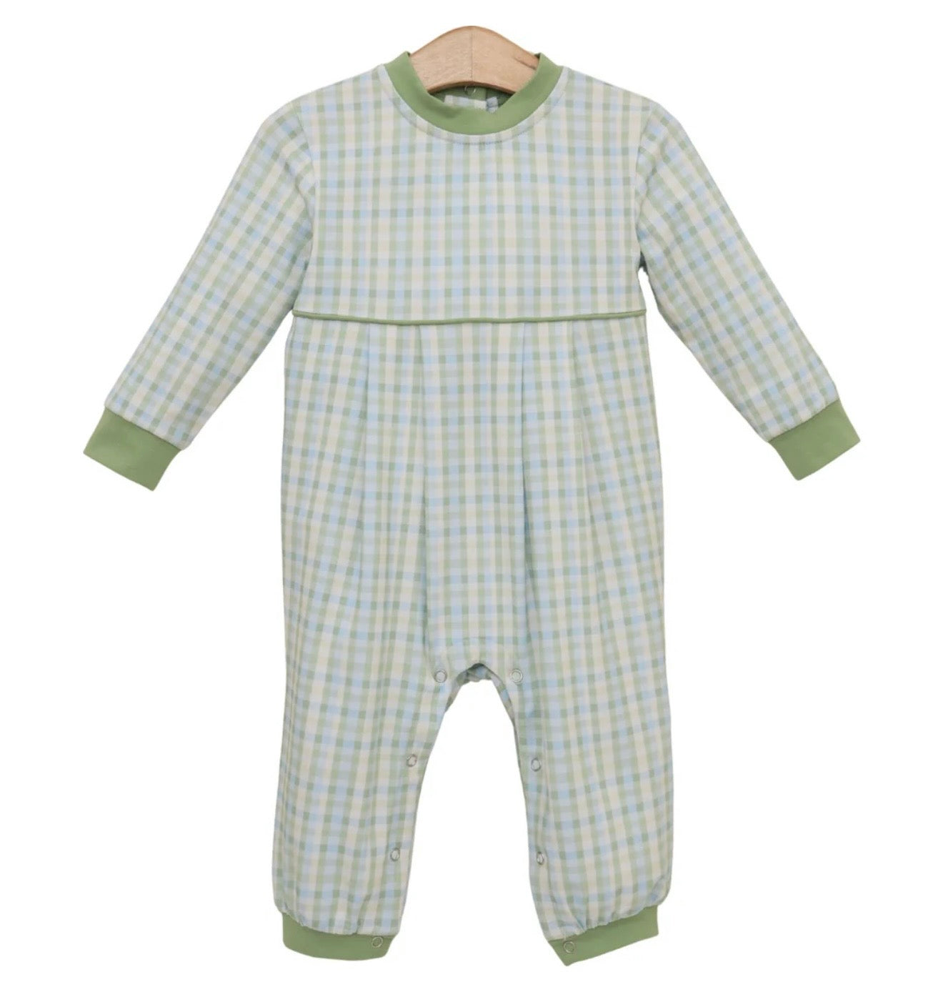 Basin Plaid Boys Patrick Romper
