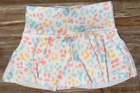 Multi Leopard Girls Skirt