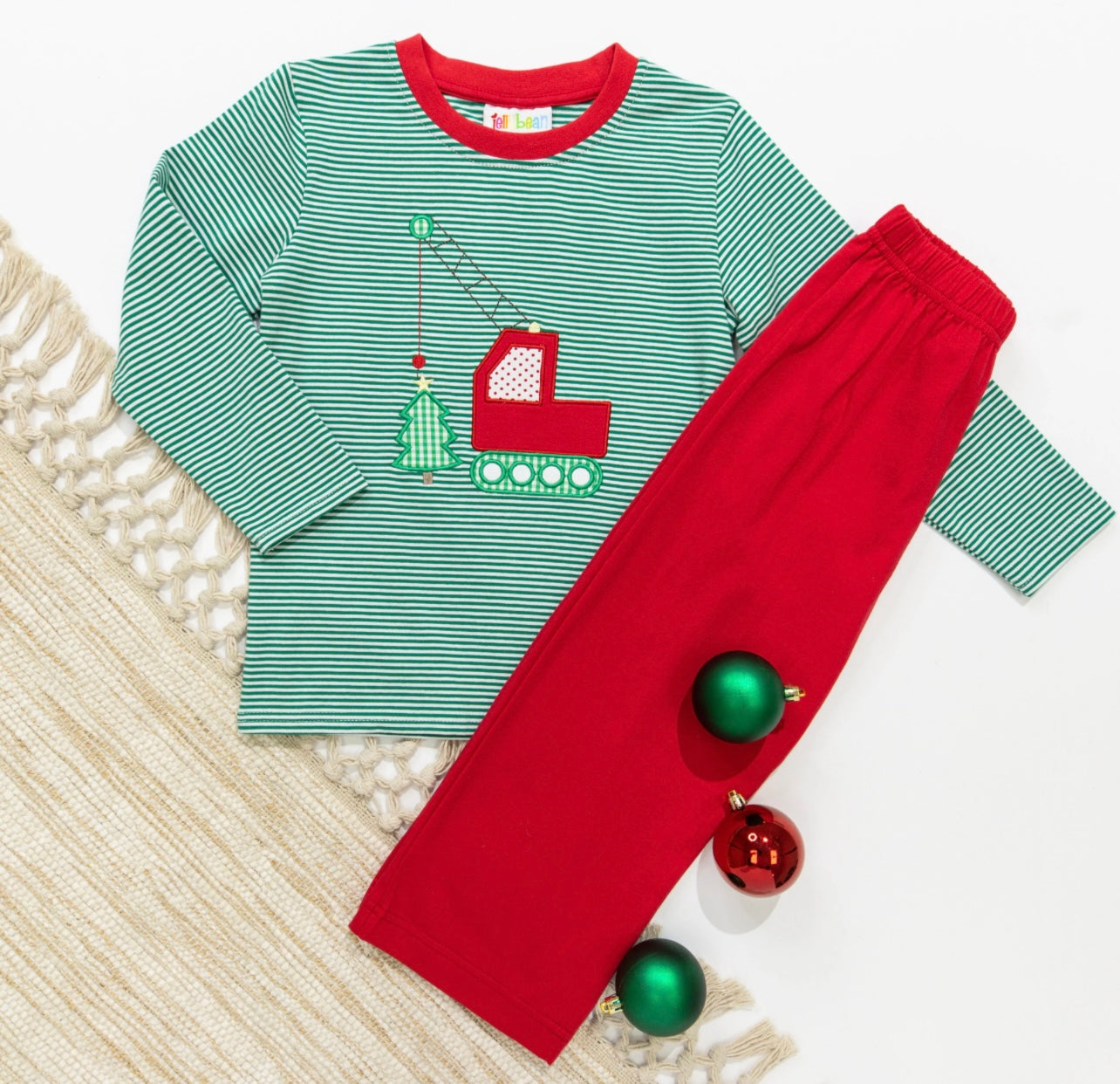 Christmas Crane Boys Pants Set