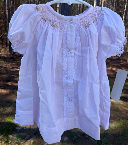 Pink Geometric Flowers Sophia Girls Dress
