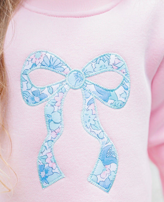 Painted Petals Girls Ruffle Sweatshirt Set