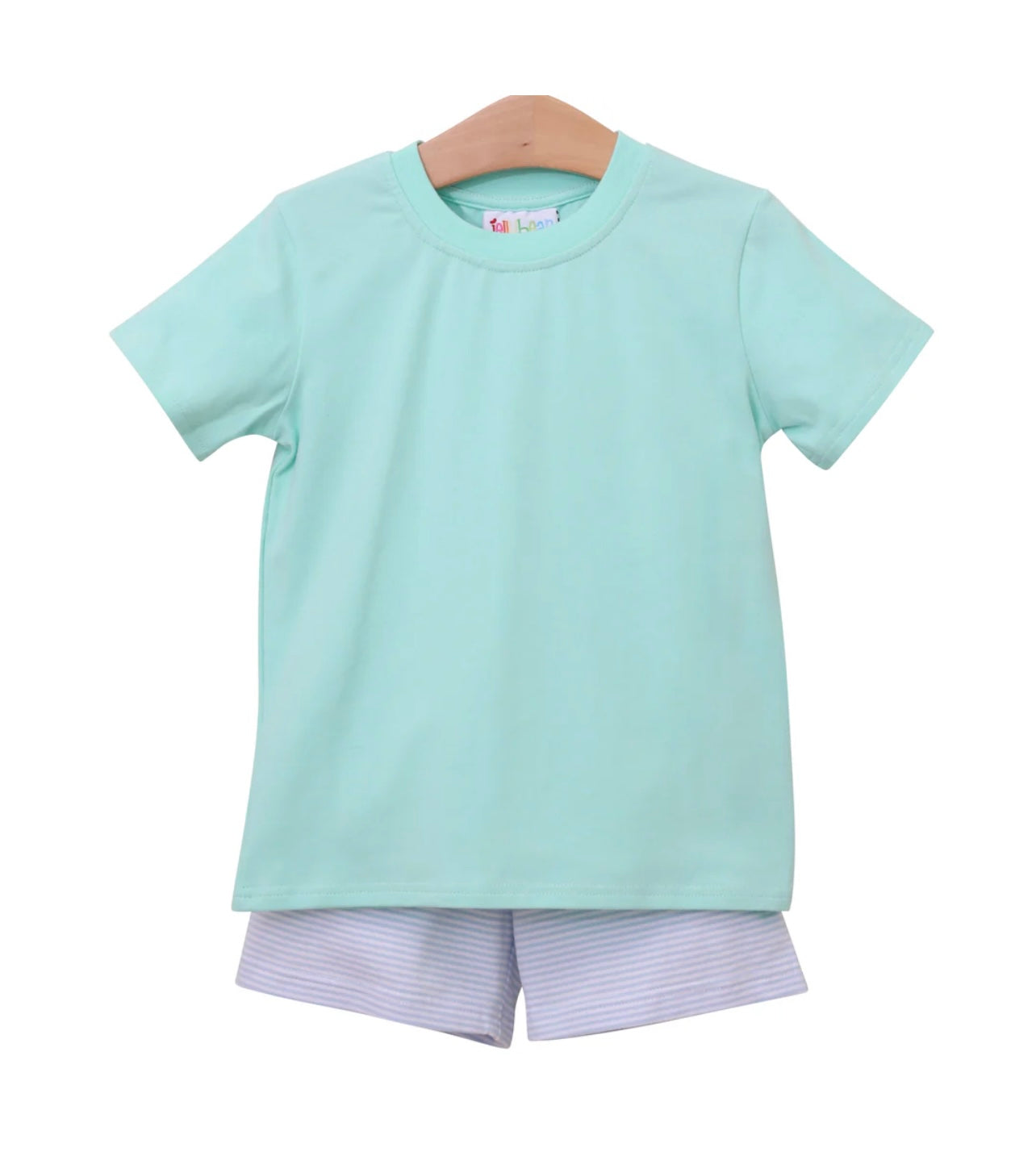 Levi Mint & Light Blue Boys Short Set